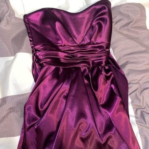 Strapless mini dress